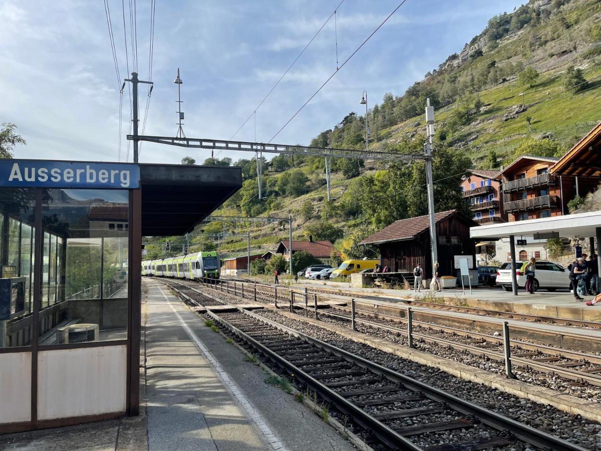 Visperblick 24-7 Parkplatz Und Fruehstueck Inkl Villa Ausserberg Dış mekan fotoğraf